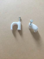 Cable Clips Wire Cord Electrical And Plastic Bag Accessories Customized Nail Packing Pcs Rohs Color