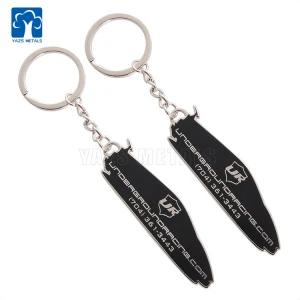 Car Roadster Metal Souvenir Keychain With Backing Card Sports Keychains