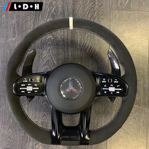 Carbon fiber Car Steering Wheel For Mercedes Benz GLA GLC GLA GLS  upgrade to new amg model