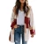 Import Cardigan sweater with irregular square stitching 2022 fall/winter hooded sweater from China