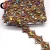 Import Carnival bra decoration rhinestone iron on trims gold color gems heat transfer trimming from China