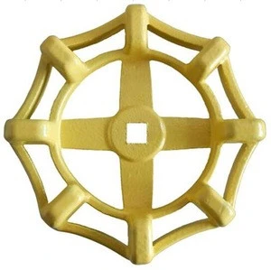 Casting of the handwheel/yellow Iron Casting Valve Handwheel/cnc handwheel