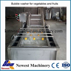 ce approve bubble vegetable washer/bubble cleaning machine/chilli cleaning machine