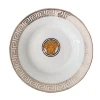 Ceramic luxury gold dishes 8inch 10inch porcelain plates