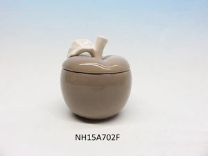 Ceramic Sugar and Creamer Set, Pitcher and Sugar Bowl Set Apple shape