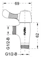 Cheap Brass Faucet Accessories 90 degree wall mounted angle valve