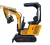 Import Cheap excavators for sale 0.8ton mini crawler excavator from China
