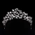 Chica Hot Selling Wedding Hair Accessories AAA Good Quality White CZ Bridal Tiaras And Crowns
