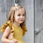 Children Clothes Girl Dresses Corduroy Ruffled Sleeveless A Skirt New Girls' Dresses And Baby Dress Girls