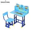 Children Kids Set School furniture Bamboo Height Adjustable Student Study chair and Table Desk for school area