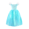 Children Snowflake Party Gown Snow Queen Dress Up Kids Birthday Halloween Clothes with Cloak Girls Elsa Princess Costume