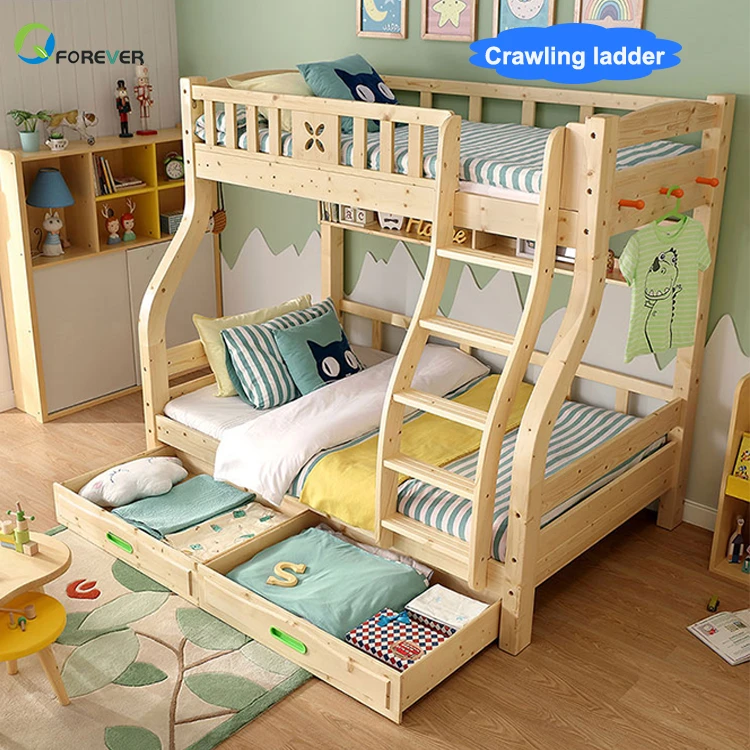 Children Wooden Double Bunk Bed Designs Furniture Metal Tube Bunk Bed With School Dormitory