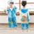 Import childrens raincoat with a school bag, students outdoor walking safety and transparent poncho from China