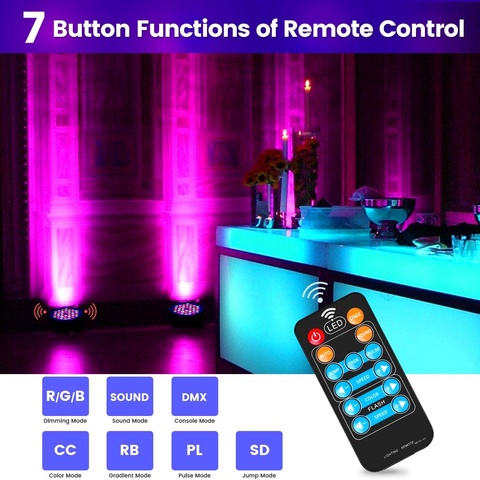 Buy China 36 X 1w Rgb Leds Dj Led Uplighting Package Sound Activated ...