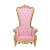 Import China High Back Event Wooden Upholstery Fabric Pink Throne Chair from China