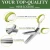 Import chinese professional multifunction home stainless steel 5 blades kitchen herb scissors from China