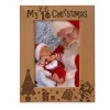 Christmas hot selling custom 5x7 Natural Wood Engraved My First Baby&#39;s 1st Christmas christmas decorations Picture Frame