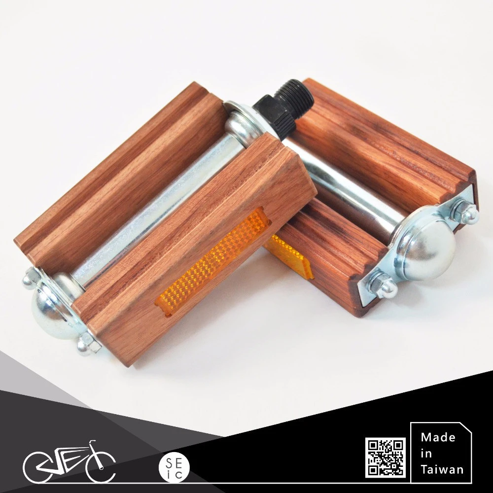 Classic Woody Bike Parts ODM Bicycle Wooden Pedal