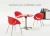 Import Classical Style Plastic Seat Steel legs Dining Chair Restaurant Home Furniture Or Cafe Accent Chair from China