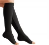 Compression Stockings for Treatment of Varicose Veins and Edema, 20-30mmHg, Knee Length with Zipper and Open Toe HA01242