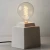 Import concrete bedside table lamp with edison light bulb from China
