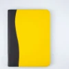 Contrast colored PU Leather Zipper A4 Document File Folder Portfolio