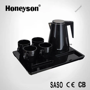 Cordless Melamine Tray for Hotel 1.2L Plastic Electric Kettle