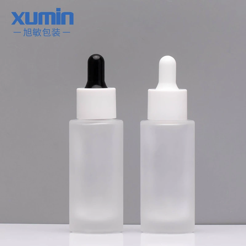 cosmetic frosted 30ml glass dropper bottle packaging luxury serum empty bottles with dropper essential face oil dropper bottle