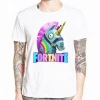 Cotton made Llama T-shirt Game Fortnite Llama Shirt Colorful Horse T-Shirt for boy/girls