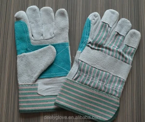 Cow Split Leather Work Gloves 10.5 inches garden gloves safety glove cheap