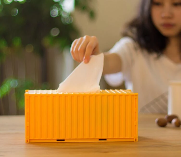 Creative Shipping Container Tissue Box Cover