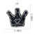 Crown Hot Notes Star Cat Embroidery Sew Patches for Clothing By Diamond Rhinestones Black Iron on Stick Applique Jersey