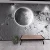 Import Custom 3d lunar surface retro industrial style wall cloth restaurant network red background wall cloth live interwall cloth from China