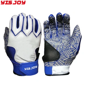 Custom adults large antislip wear resisting softball and baseball gloves batting gloves with silicone printing