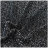 Custom black silver stripe polyester net metallic lame lurex mesh fabric