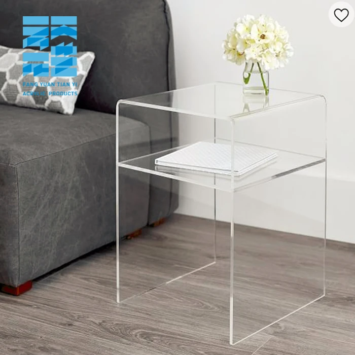 Custom Clear Acrylic Bedside Table Acrylic Nightstand bedroom furniture nightstand
