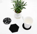 Custom Felt coasters set wholesale cheap coasters anti slip mat 3mm thickness felt cup mat