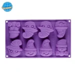 Custom good quality food grade colorful baking tools halloween silicone mold
