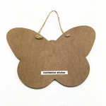 Custom Hanging Wooden MDF Kids Butterfly Shape Blackboard