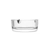 Custom Logo 85mm Clear Round Glass Portable Square Smoke Ashtray Accessory for Tobacco Cigarette Smoking