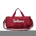 custom logo waterproof nylon basketball Sports Travel Duffel Gym Bag With Shoulder Strap