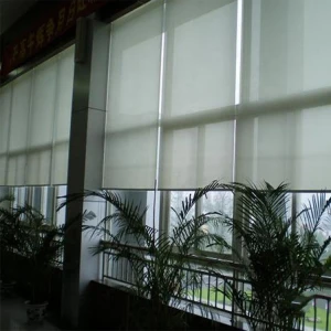 Custom made good quality sunscreen roller blinds in office