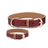 Custom Pattern Pu Leather Dog Collar Matching Bracelet