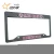 Import Custom Plastic Printing Car License Plate Frame Licenses Plate Cover Holder from China