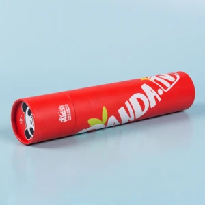 custom printed 3 pieces telescopic paper tube for mouse pad packaging cylinder shape box gift packaging tube