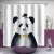 Import Custom Printed Sublimation Blank Shower Curtain with Matching Rug Set from China