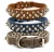 Import Custom Quick Release Stocked Spiked Rivets colorful PU leather Dog Collar with Leash from China