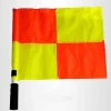 Custom sports flags soccer hand held refree flag Regulation Flags