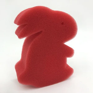 Custom stage magic trick props little and bigger red foam sponge rabbit