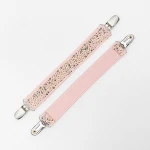 Custom stretch rhinestone baby glove metal mitten clip